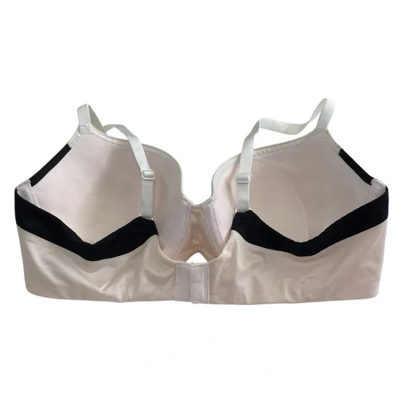 Victoria's Secret Bra Fabulous Double Lined Pale Pink Cream Black 36C - Picture 3 of 3